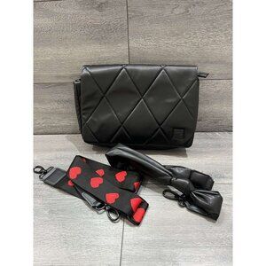 Shawn Killinger x IHKWIP Knotted Shoulder Bag with Two Straps Metallic Black